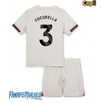 Chelsea Marc Cucurella #3 Echipament de Fotbal Replică 2025-26 Copii Deplasare (+ Șorturi)